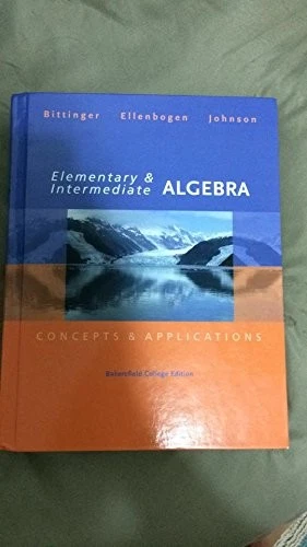 ELEMENTARY & INTERMEDIATE ALGEBRA By Marvin L. David J. Ellenbogen. Barbara L - Image 1 of 1
