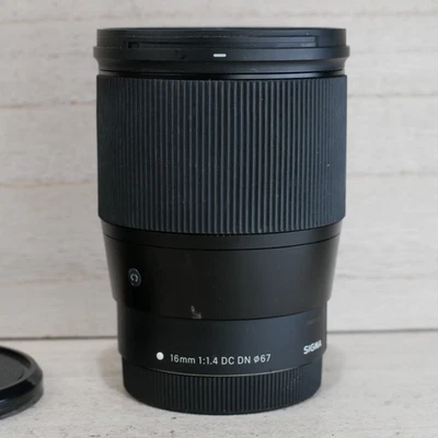 Sigma 16mm f/1.4 DC DN Contemporary Wide Angle Lens for Canon EF-M Camera GOOD - Image 1 of 4