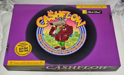 CashFlow Board Game Rich Dad Poor Dad 2002 Investing 101 - 100% Complete Nice - Image 1 of 4