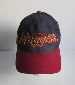 Vintage NBA Denver Nuggets Sports Specialties Double Script Snapback Cap Hat - Picture 1 of 9