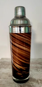 Vintage Pier 1 Cocktail Shaker Moka Shaker 20 oz nuovo con etichetta - Foto 1 di 3