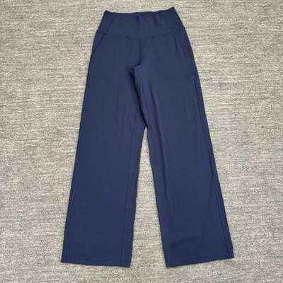 Pantalones Lululemon Mujer 8 Rápidos Pierna Ancha Tiro Medio Azul Informal Viaje Trabajo Yoga Gimnasio Foto 1 de 4