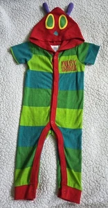 World Of ERIC CARLE Green Romper Hooded The Very Hungry Caterpillar Infants 12M - Picture 1 of 11