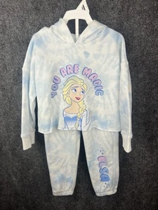 Disney FROZEN ELSA 2 Piece Sweatsuit Hoodie Toddler 5T NEW - Picture 1 of 10