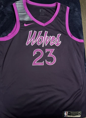 NBA JIMMY BUTLER MINNESOTA TIMBERWOLVES OFFICIAL 18-19' NIKE CITY EDITION JERSEY Cover