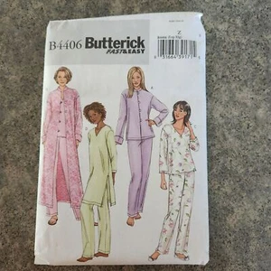 Accappatoio Butterick 4406 modello cucito top tunica pantaloni giacca miss L XL - Foto 1 di 9