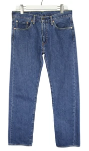 Jeans LEVI'S 505 Uomo W32/L32 Blu Denim Vintage Con Zip Dritto - Foto 1 di 7