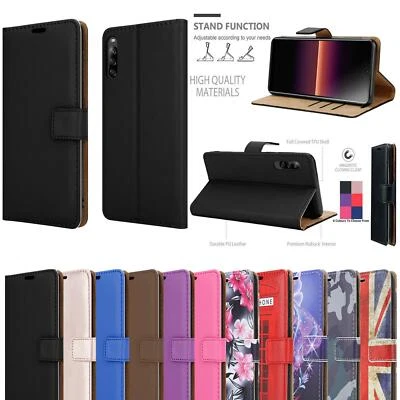 For Sony Xperia L4 Case, Magnetic Flip Leather Book Wallet Stand Phone Cover - Image 1 of 4