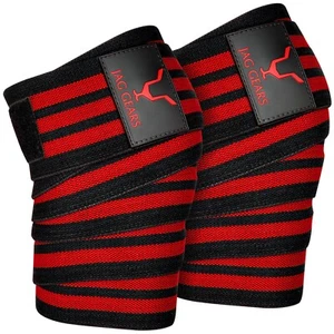 Jag Knee Wraps, Fitness Training Knee Straps, Knee Sleeves Weightlifting Squats - Picture 1 of 31