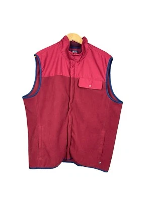 Chaps Ralph Lauren Fleece Vest Mens Size XXL Red Zip Up with Pockets - Image 1 of 4