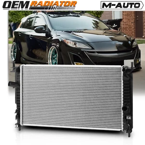 13100 Aluminum Core Radiator OE Replacement fit 2010-2014 Mazda Mazda 3 AT/MT - Picture 1 of 10