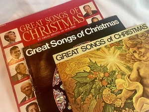 Great Songs Of Christmas LP Records LOT ALBUMS 6 8 9 Columbia Crosby Streisand - Picture 1 of 7