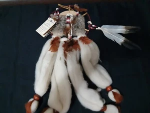 Moon Raven Indian Mandella Dream Catcher 9" Diameter 27" Long - Picture 1 of 5