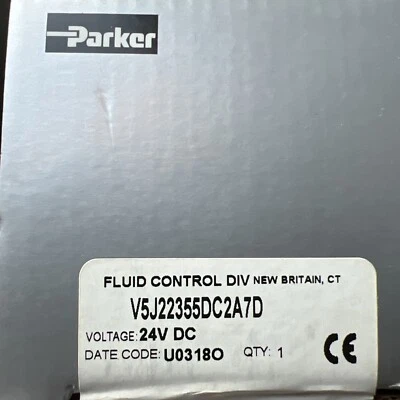 Parker Fluid Control Division V5J22355DC2A7D Parker Skinner Valve, V5 J 22355DC2 Foto 1 de 4