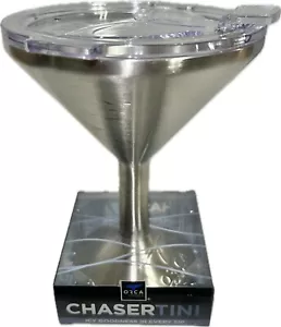 Orca Chasertini Martini Isolato 8 Oz Vetro Acciaio Inox - Foto 1 di 5