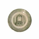 OLD Curiosity Shop Bread & Butter PLATE Dish CLOCK Theme HINGES Design