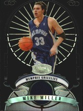 2007-08 Bowman Sterling Refractors Black Basketball Card #MM Mike Miller Jsy /99