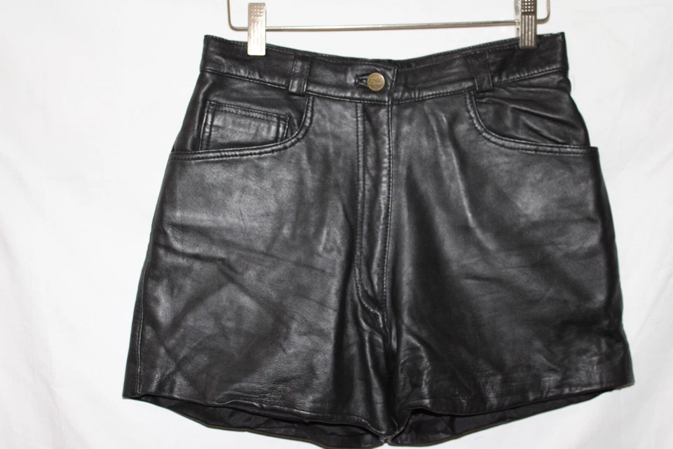 Pantalones cortos de cuero EASY RIDERS talla pequeña Foto 1 de 3
