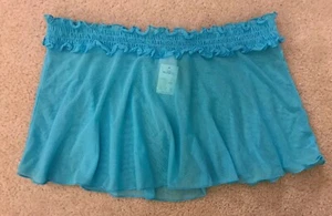 NWT! Girls Xhilaration Blue Mesh Elastic Waist Swim Skirt (Sz 14-16)Very Pretty! - Picture 1 of 5