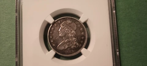 1833 US 25c Cent Capped Bust Quarter NGC XF Details KEY DATE Cover