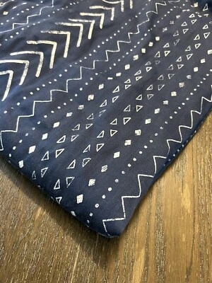 Занавеска для душа домашний фокус синий ацтекский принт для ванной машинная стирка белая - Изображение 1 из 4