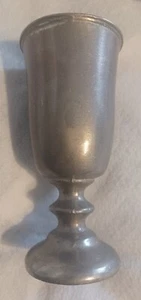 VTG Pewter Wine Goblet 7 1/4” Tall Medieval Cosplay Vessel - Picture 1 of 6