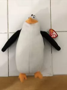 Ty Beanie Baby - RICO the Penguin (7 Inch)(Penguins of Madagascar Movie) - Picture 1 of 7