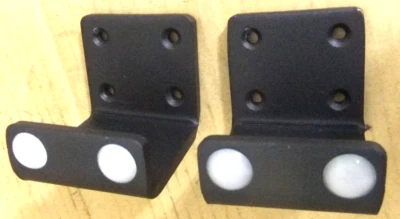 Iron Metal C Type Rectangle Feet Titanium Process Sofa Kitchen TV Cabinet Foot S - Image 1 of 4