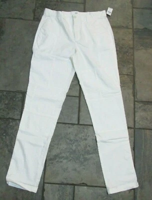 GAP Girlfriend Chino Pants Womens 8 Tall 8T White Floral Embroidered Tapered New - Image 1 of 4