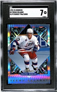 SGC 7 -1993-94 Donruss #3 Teemu Selanne ELITE SERIES /10000! HOF! WINNIPEG JETS! - Picture 1 of 3