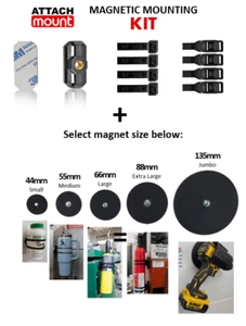 AttachMount Magnetic Mounting Kit - Magnitize Anything - Picture 1 of 46