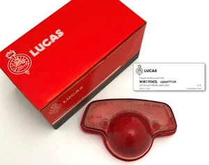 GENUINE LUCAS CLASSIC L679 REAR LAMP LENS AMC BSA NORTON TRIUMPH LU54577109 - Picture 1 of 2