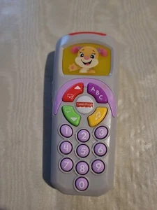 Fisher Price Girl TV Remote Control LEARN & LAUGH Toy lites & sound ABC - Picture 1 of 4