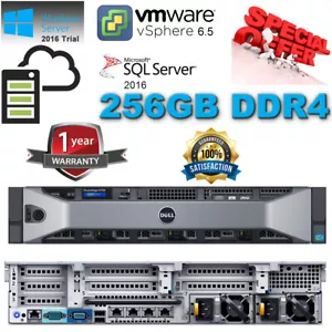 Lot de serveurs 32 cœurs Dell PowerEdge R730 e5-2690v4 E5-2683v4 256 Go de RAM 1,92 To SSD - Photo 1/14