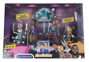 NEW* Space Jam Kids Toys Baller Elite Tune Squad Gold Chronos Action Figure Set - Picture 1 of 14