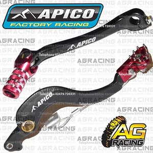Palanca de pedal trasero y pedal de engranajes roja Apico negra para Honda CRF 450R 2008-2016 MotoX - Imagen 1 de 1