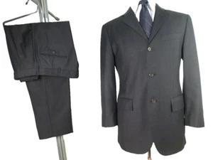 Polo Ralph Lauren Suit 38R W32 Made in Italy Solid Gray - Picture 1 of 12
