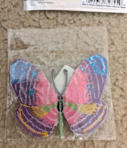 Butterfly insect boho hippie retro love peace embroidered applique iron-on patch - Picture 1 of 2