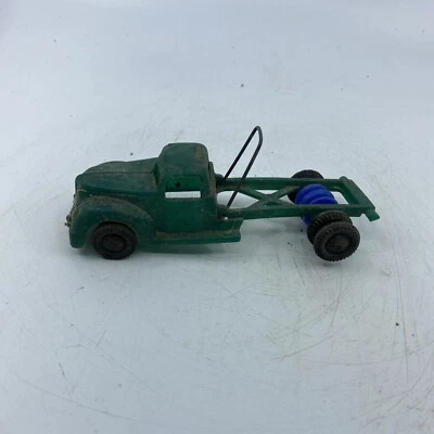 Vintage Ideal Made in USA Hard Plastic Blue Dumper Dump Truck I-662 Retro Toy - Image 1 of 4
