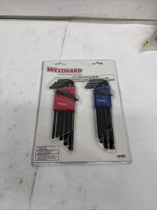 Westward 2Cyc7 Westward 22-Piece Hex-L Key Set, Metric And Sae, Color Coded Sets - Picture 1 of 2