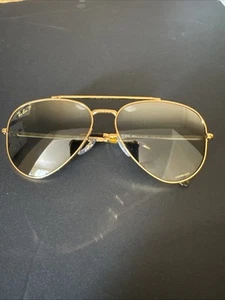 Ray Ban New Aviator Metal Polished Gold Pilot Sunglasses - Picture 1 of 7