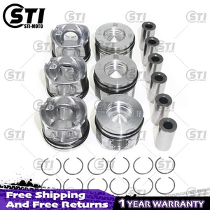 6X Piston Rings Set +0.5 FOR BMW 330d 535d X5 X6 E90 F10 F15 F30 3.0 Diesel N57 - Picture 1 of 4
