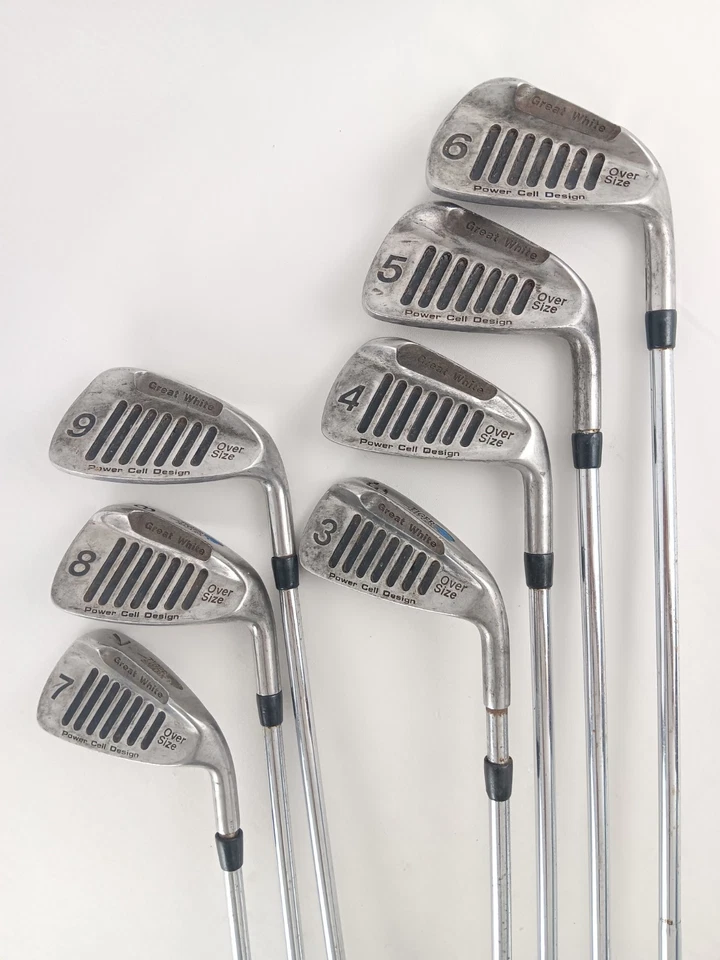 Tiger Shark Power Cell Design Oversize Irons 3-9 Regular Flex Steel Shaft RH - Image 1 of 4