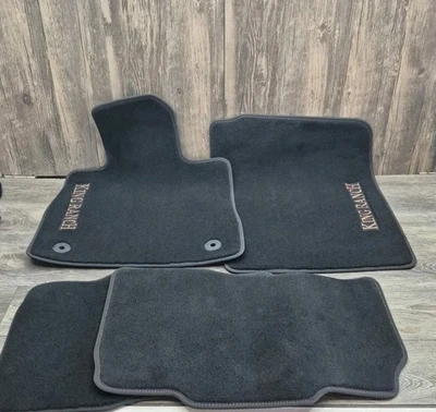 Oem 2020-24 Ford Explorer King Ranch Black Carpet Floor Mats Embroidered Logo  Foto 1 de 4