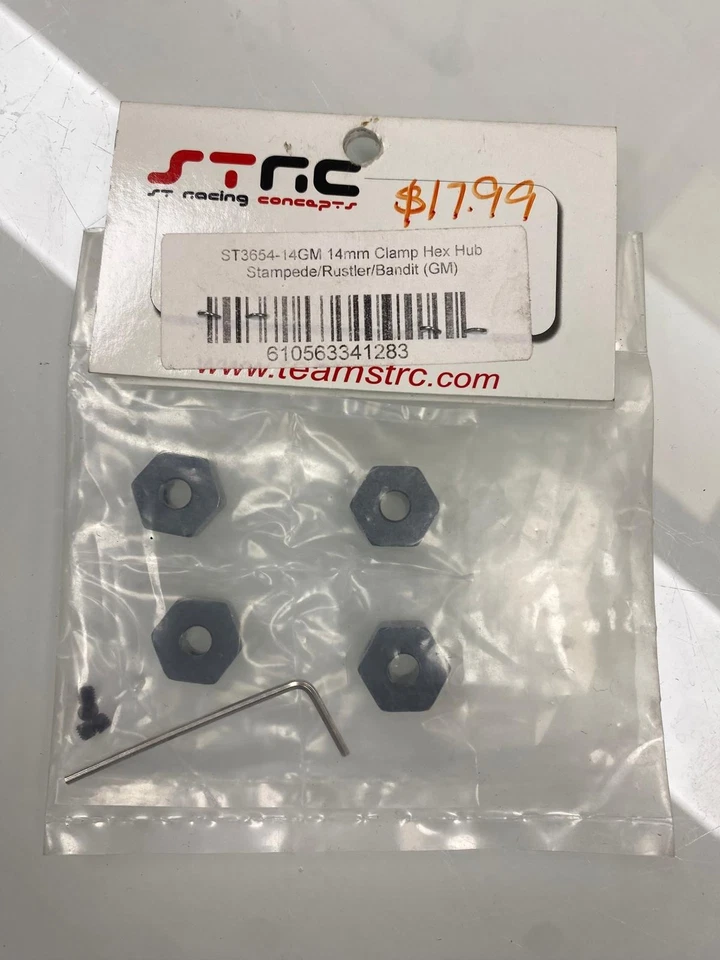 ST Racing Concepts ST3654-14GM 14mm Clamp Style Gun Metal Aluminum Hex for Stamp - Изображение 1 из 1
