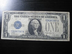 UNITED STATES 1928 A 1 dollar bill funny back circulated silver certificate! (2) - Picture 1 of 2