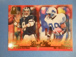 1999 Pacific Omega Draft Class Troy Aikman Barry Sanders #3 HOF - Picture 1 of 6
