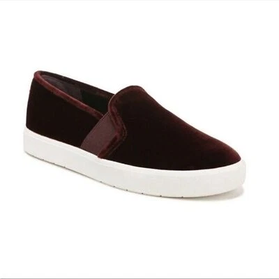 VINCE Blair Velvet Burgundy Slip on Sneakers - Size 8.5 - Image 1 of 4