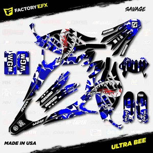 Kit de gráficos de camuflaje Wh Blue Savage Racing se adapta a Sur-Ron Ultra Bee todos los años Surron - Imagen 1 de 2