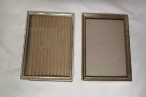 PAAR FILIGRANE BILDERRAHMEN 5x7 GOLD METALL VERZIERT - Bild 1 von 3